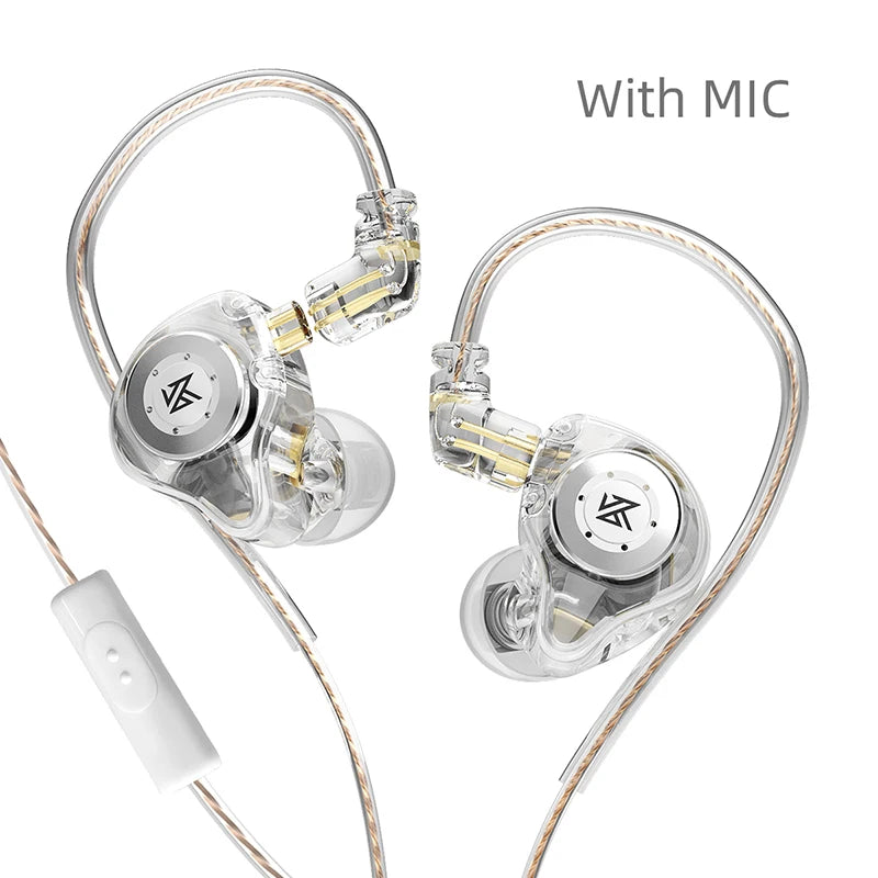 KZ EDX PRO Dynamic Wired Earphones HIFI Stereo Bass Music Earbuds In Ear Sport Headphones Noise Cancelling Gaming Headset PK ZSN