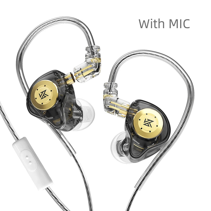 KZ EDX PRO Dynamic Wired Earphones HIFI Stereo Bass Music Earbuds In Ear Sport Headphones Noise Cancelling Gaming Headset PK ZSN