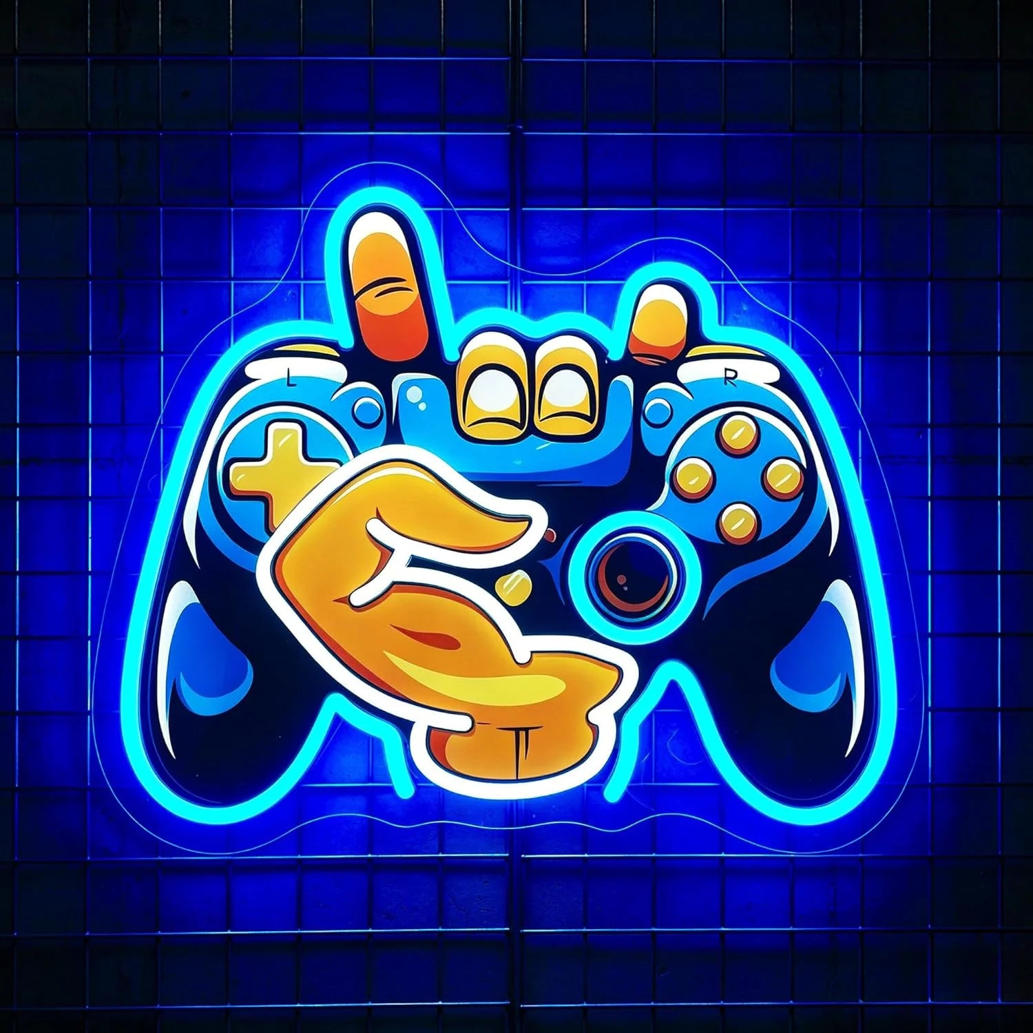 game controller neon sign gamer room decoration, led game neon sign game wall decoration best gamer gift for boys chirstams gift