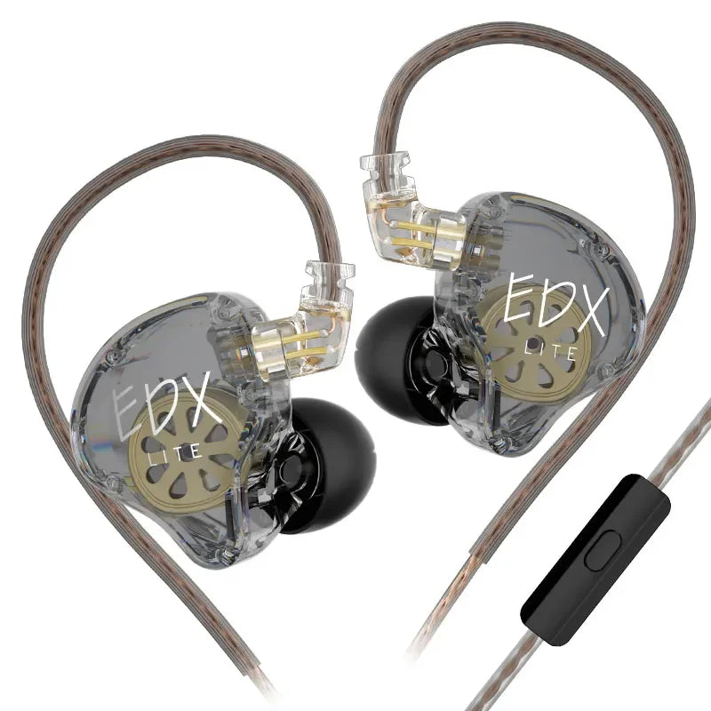 KZ EDX Lite HIFI Bass Earphones Stereo Music Earbuds In Ear Monitor Stage Live Headphones Sports Gaming Headset