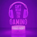 3D led lamp Gaming room light Games NightLight Gaming Table Lamp for Children Headphones Game Zone Lights Home Decor Gift