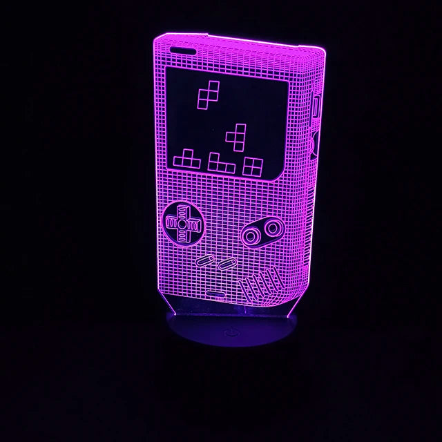 3D led lamp Gaming room light Games NightLight Gaming Table Lamp for Children Headphones Game Zone Lights Home Decor Gift