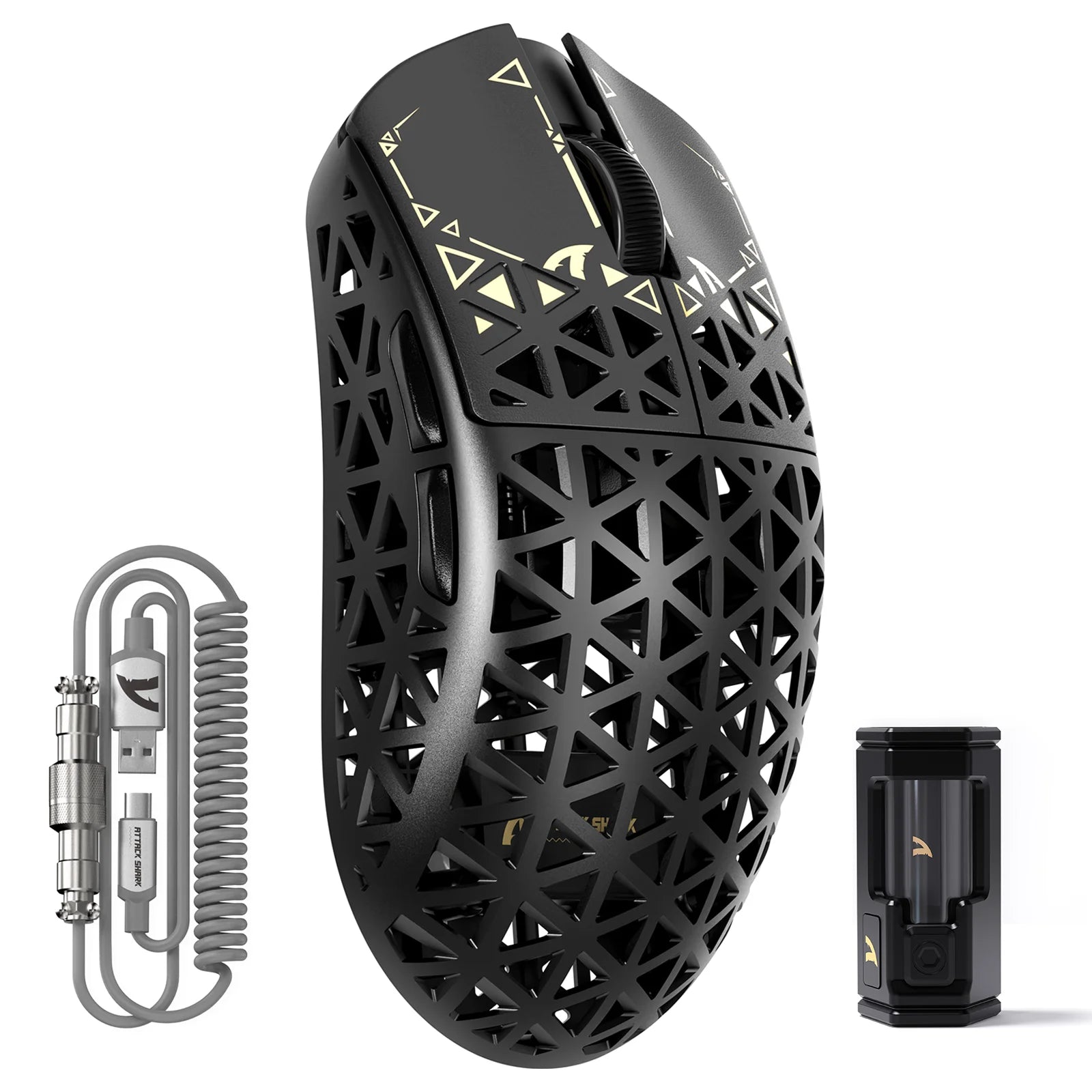ATTACK SHARK R5Ultra Wireless de Fibra de Carbono 8K PAW3950MAX