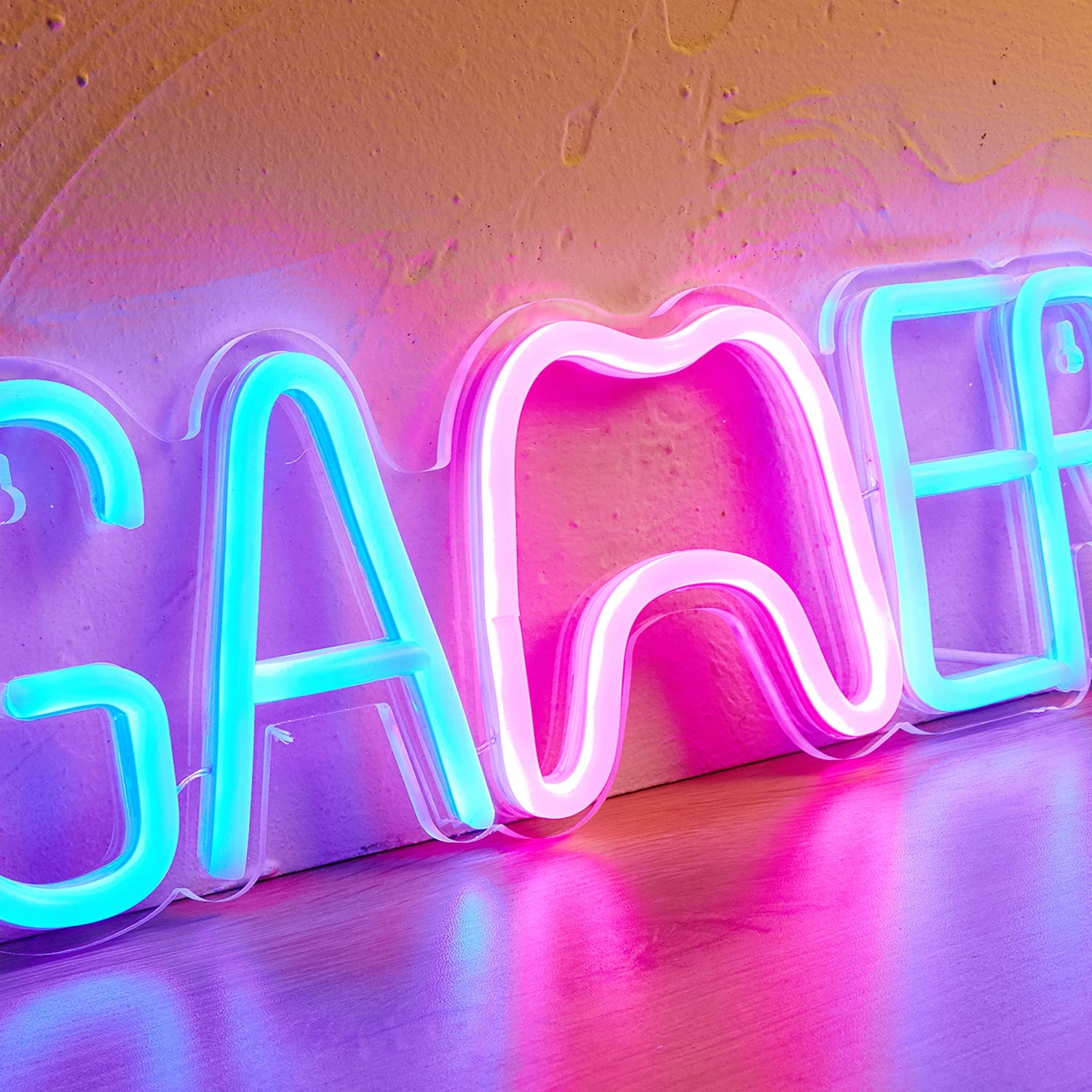 Chi-buy LED Neon Gamer Gamepad USB Powered Neon Signs Decor Lamp Signs Birthday Gift Wall Art For Bedroom Room Bar Shop