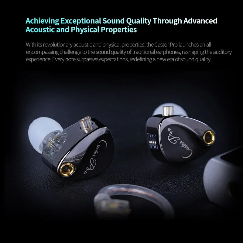 KZ Castor PRO 2DD Dynamic in Ear Earphones High-end