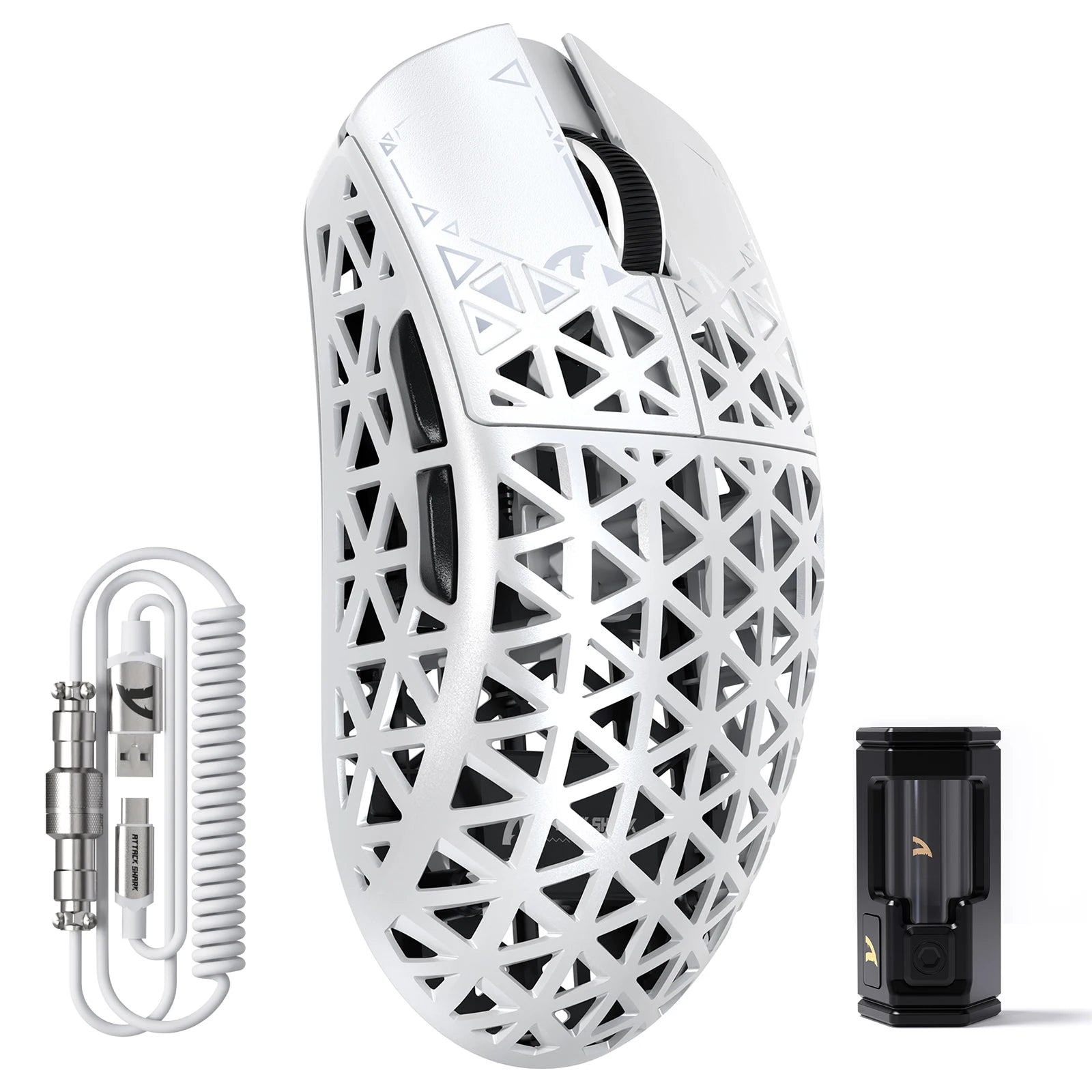 ATTACK SHARK R5Ultra Wireless de Fibra de Carbono 8K PAW3950MAX