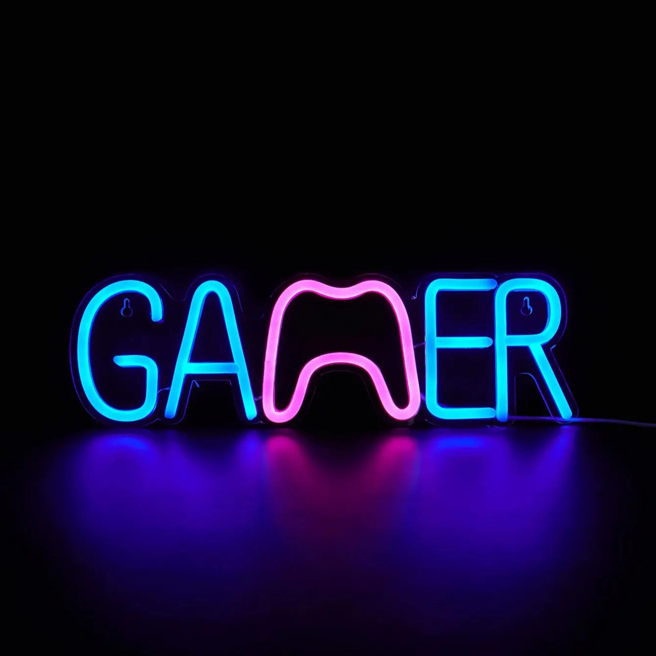 Chi-buy LED Neon Gamer Gamepad USB Powered Neon Signs Decor Lamp Signs Birthday Gift Wall Art For Bedroom Room Bar Shop