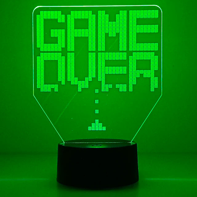 3D led lamp Gaming room light Games NightLight Gaming Table Lamp for Children Headphones Game Zone Lights Home Decor Gift