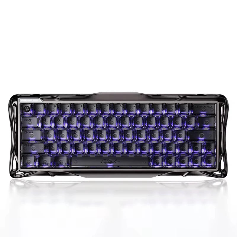Teclado Gamer Magnético Gravastar V80 Pro, Switches Magnéticos UFO de 0,1 mm