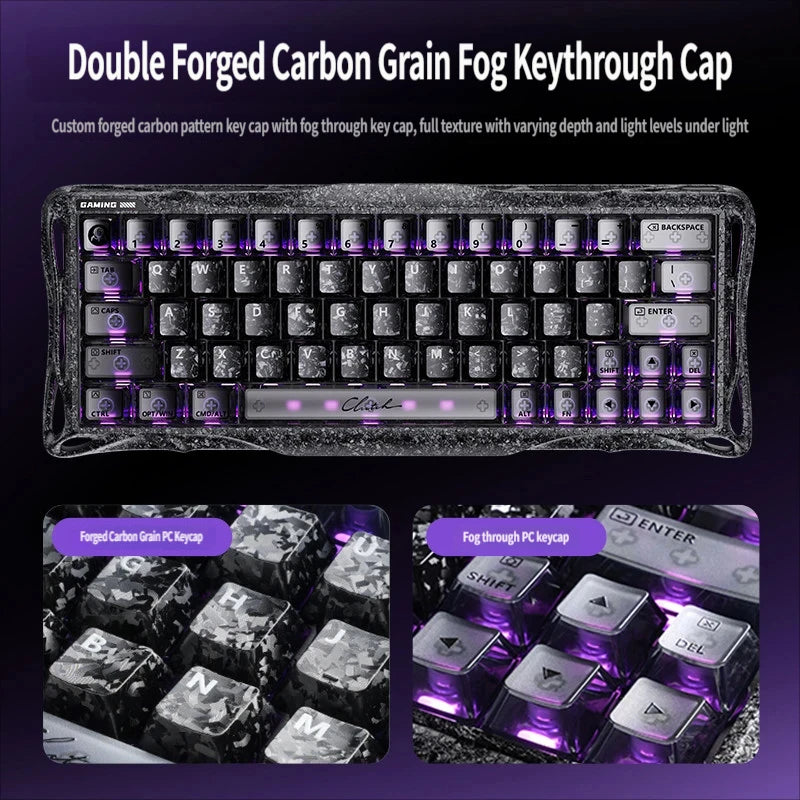 Gravastar V60 Pro Magnetic Gaming Keyboard, UFO Magnetic Switches, Wired 8000Hz Polling Rate, RGB Backlit, 60% Compact