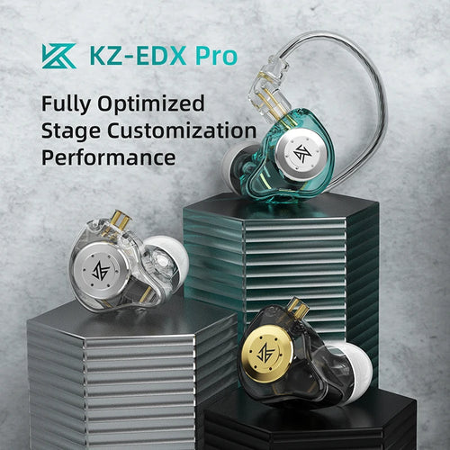 KZ EDX PRO Wired Earbuds – Dynamic Driver, Hi-Fi Stereo Sound & Potent Bass