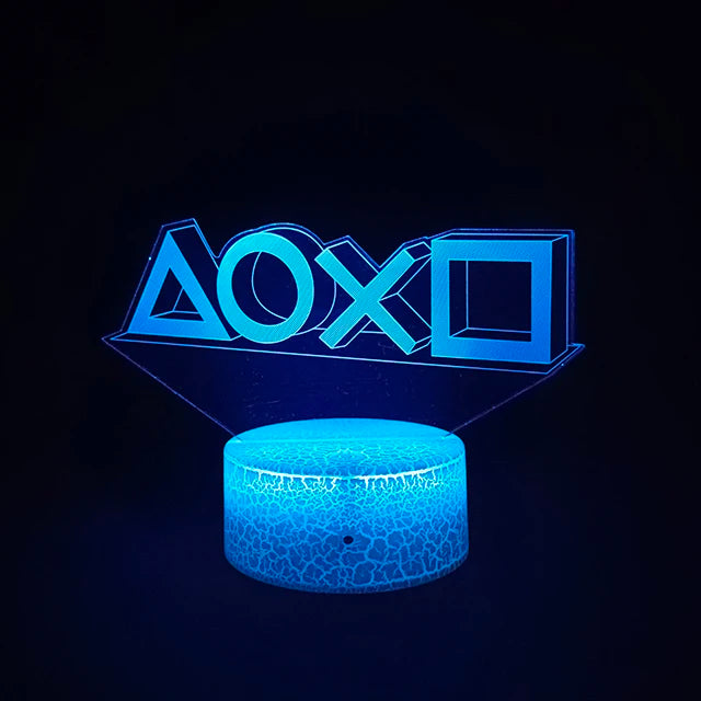 3D led lamp Gaming room light Games NightLight Gaming Table Lamp for Children Headphones Game Zone Lights Home Decor Gift